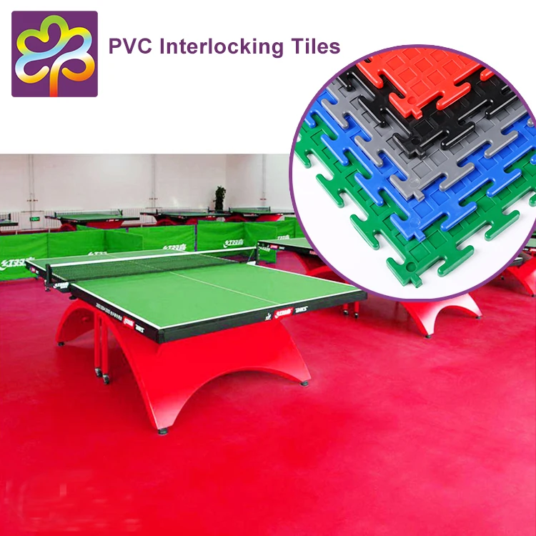 Heavy duty plastic waterproof PVC interlocking garage floor tiles