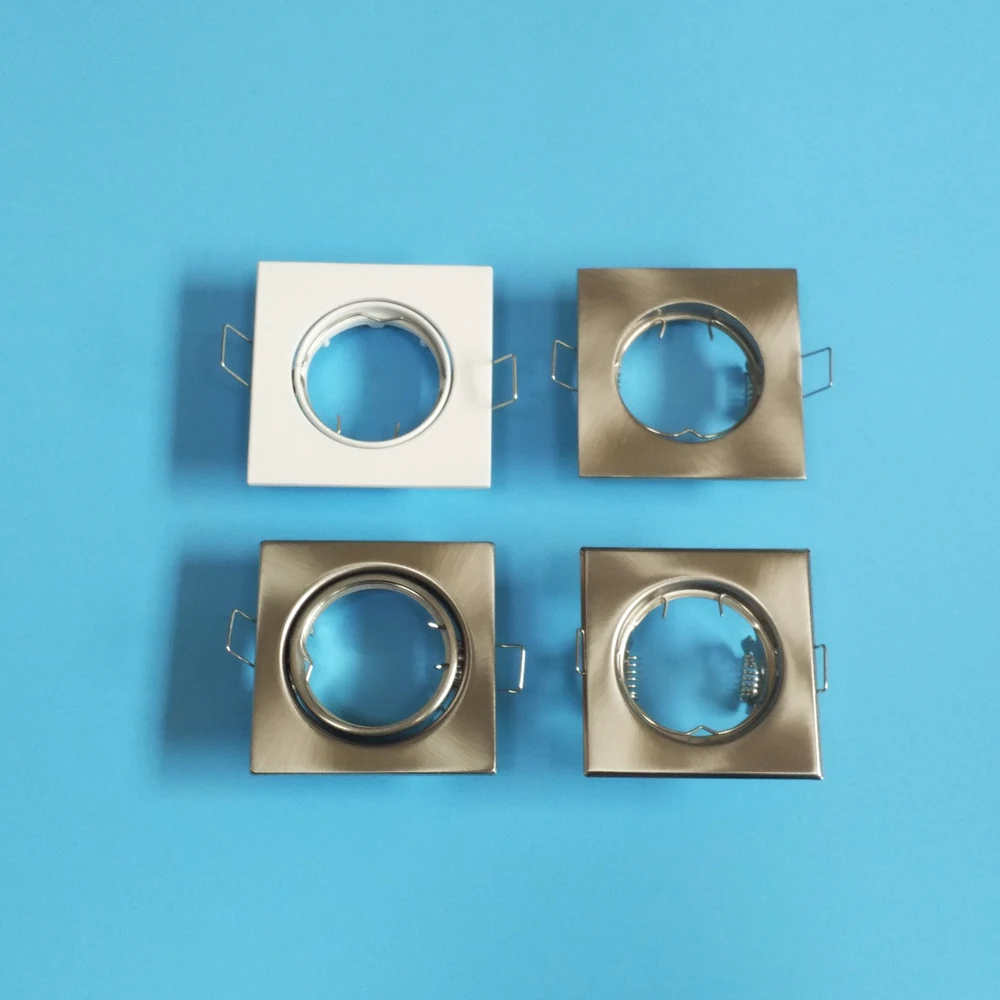 
GU10 MR16 75mm square iron led downlight parts indoor ceiling light inserts fitting 