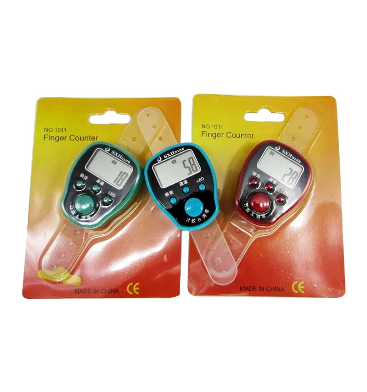 2018 factory direct New Multifunctional 5 Channels 6-Digital LED Backlight Muslim Finger Tally  Counter