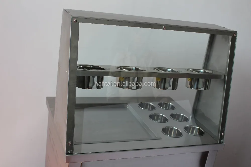 Thailand food fried yogurt fried ice cream making machine
