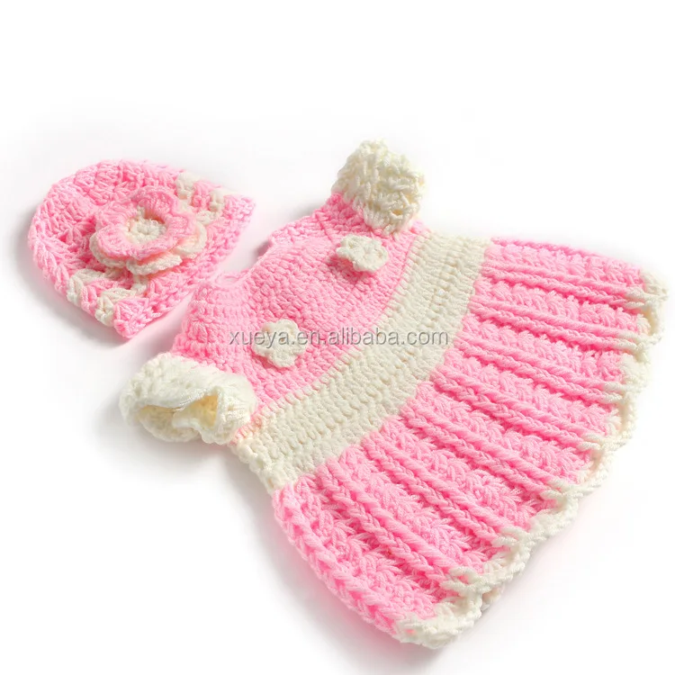 
Wholesale boutique free knitting patterns dolls clothes for baby photo props 