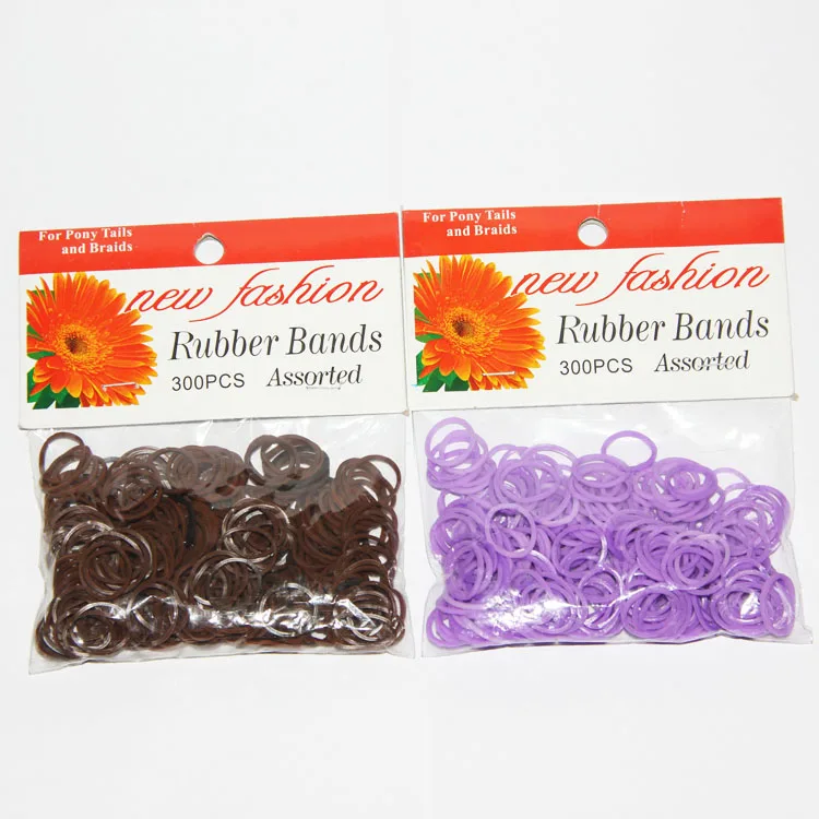 300 шт., резинки для волос, один размер, 1/2 дюйма
