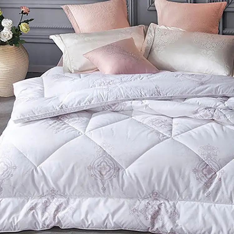 Лидер продаж роскошное белое одеяло из хлопка для