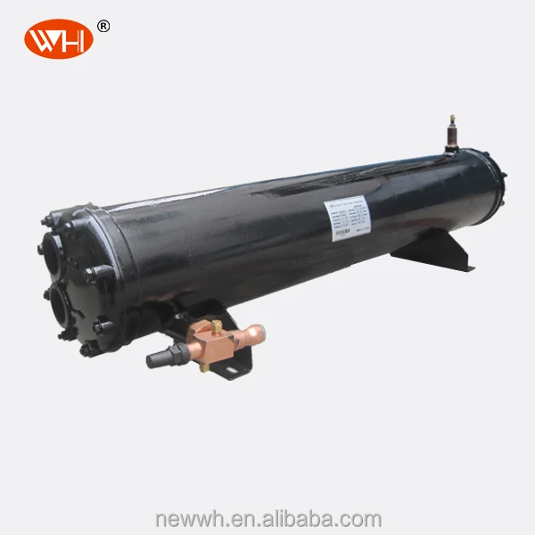 shell&tube type water-cooled condensers, ss tube and shell heat exchanger, ss water cool condenser 15 hp