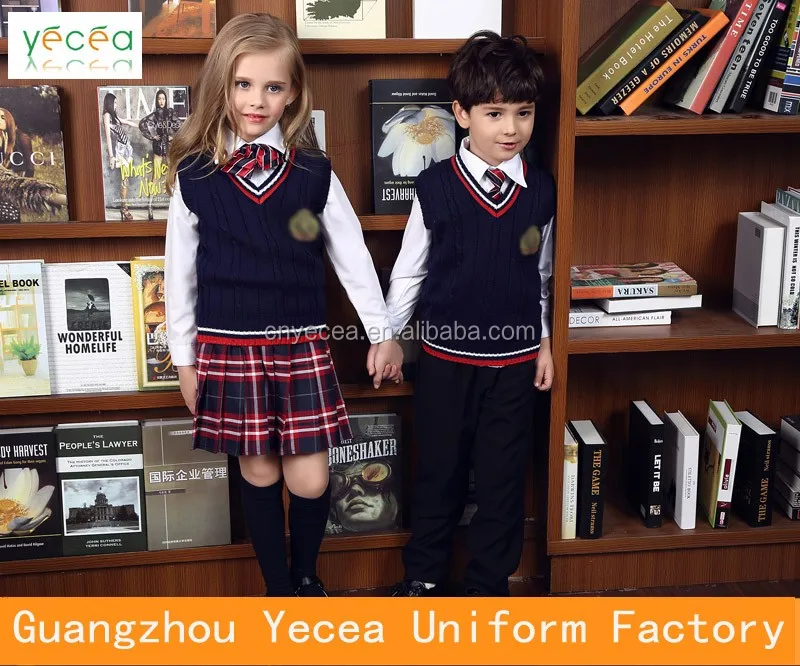 Hot selled high quality school uniform for primary students