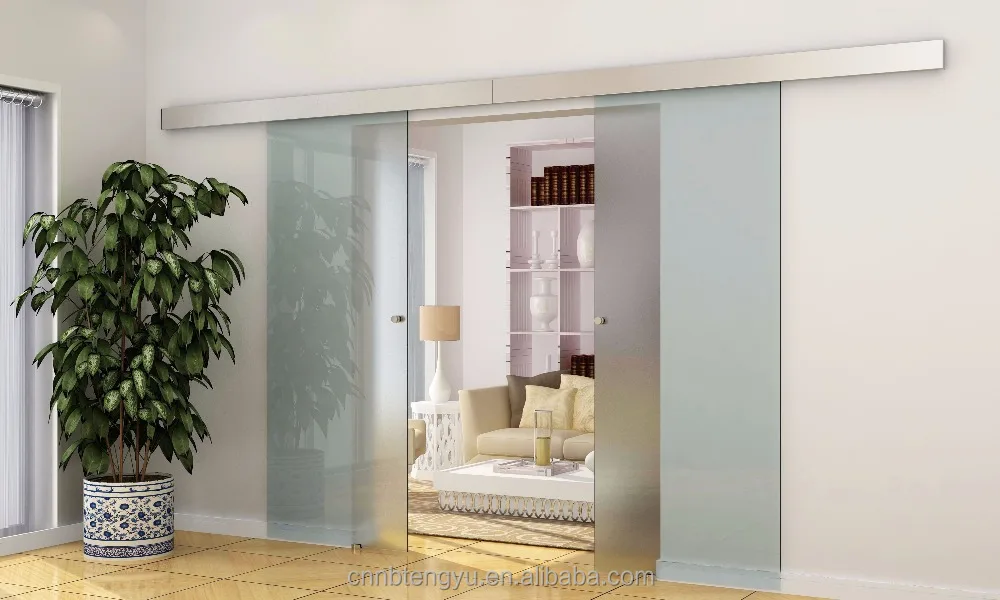 
Glass Sliding Door Aluminium Sliding Barn Door Hardware Flat Rail Glass Aluminum Sliding Barn Door Hardware 