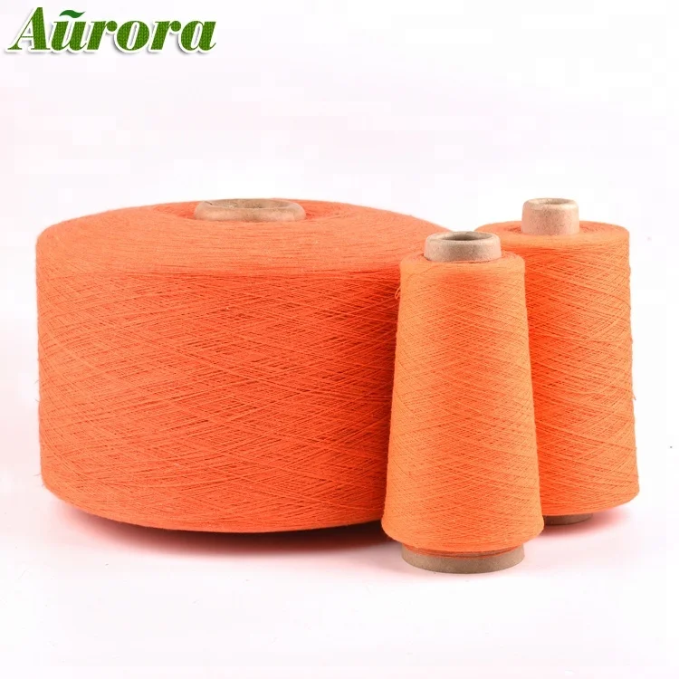 Raw White nm10s(ne6s) recycled cotton yarn oe recycled color cotton yarn for knitting labor gloves