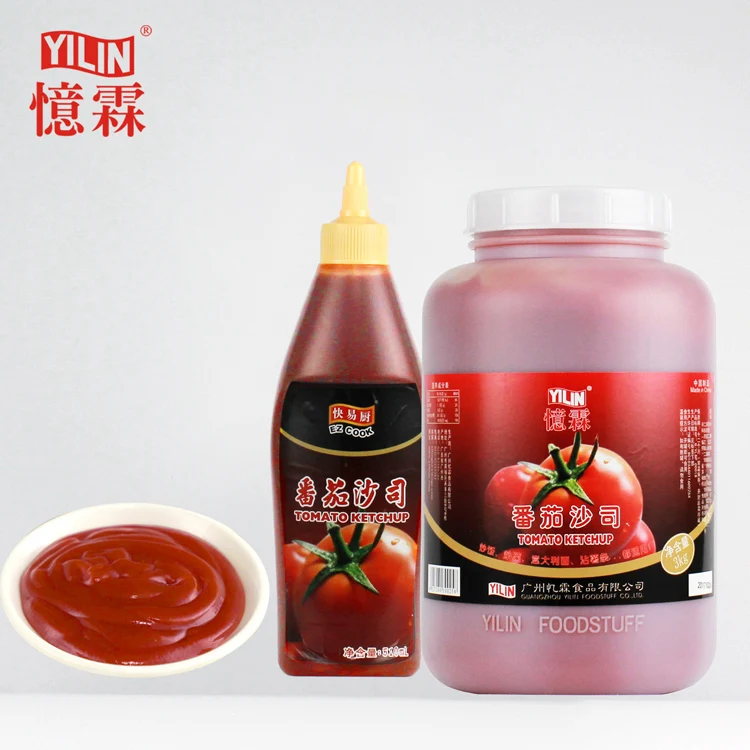 YILIN 3kg fresh ketchup tomato sauce from tomato sauce YILIN company
