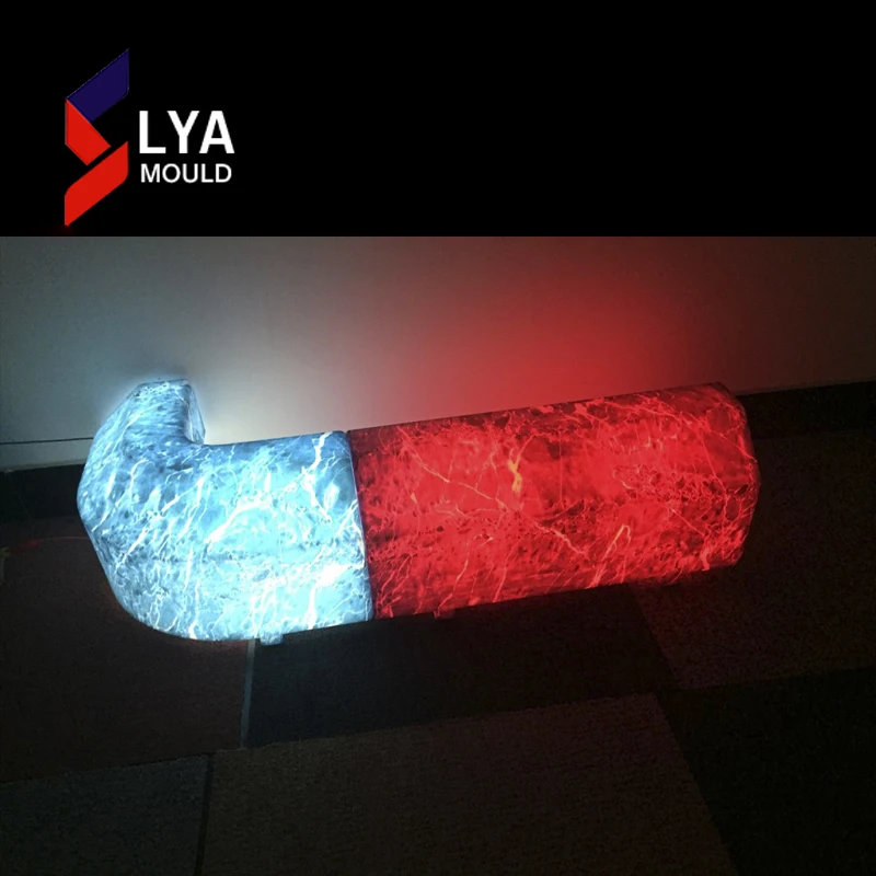Wholesale sidewalks illuminated PE led curbstone types for Landscaping