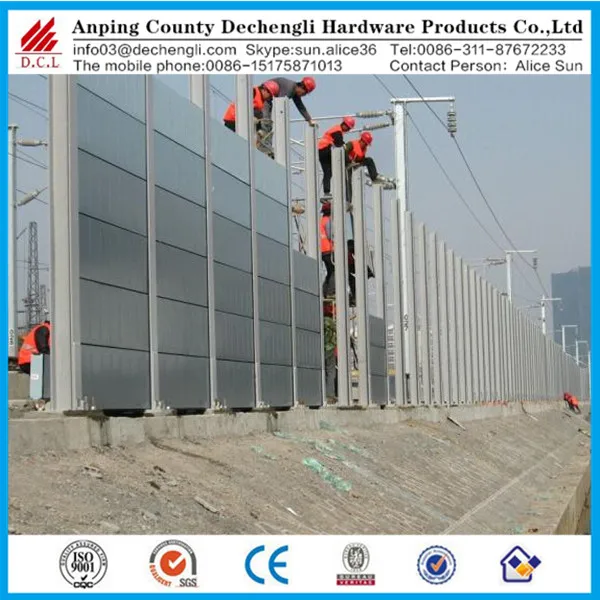 
wholesale ISO9001 factory highway sound barrier fence 