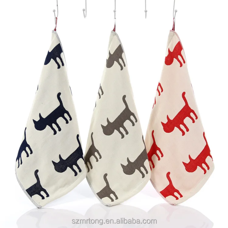 Silk Screen Printed Tea Towel Kitchen Linen cotton Tea Towels