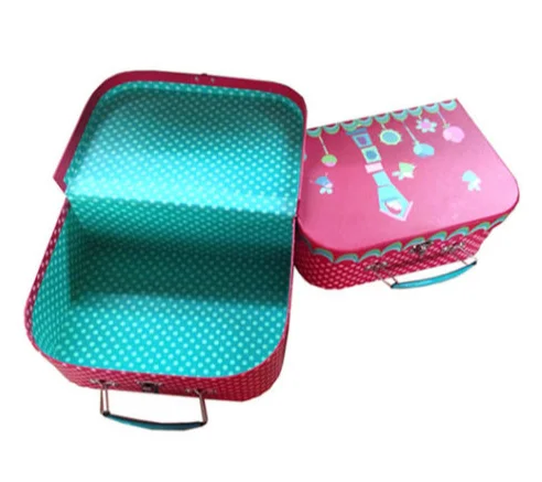 Chinese factory make cardboard suitcase bag suitcase box any size any design are welcome