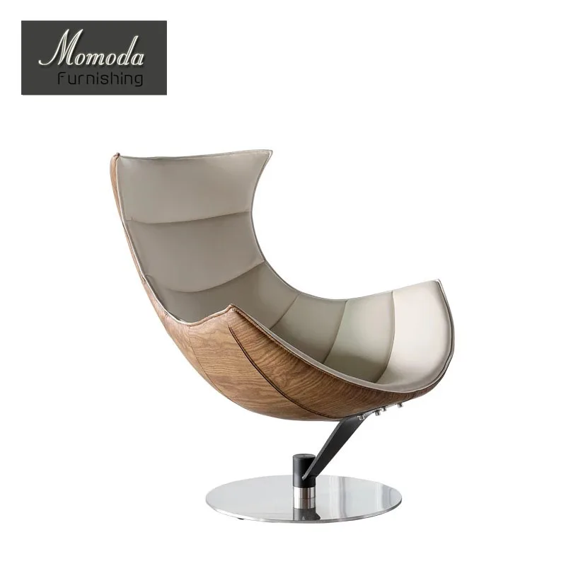 
OU303 MOMODA Danish mid century design furniture Oluf Lund and Eva Paarmann Lobster Lounge Chair 