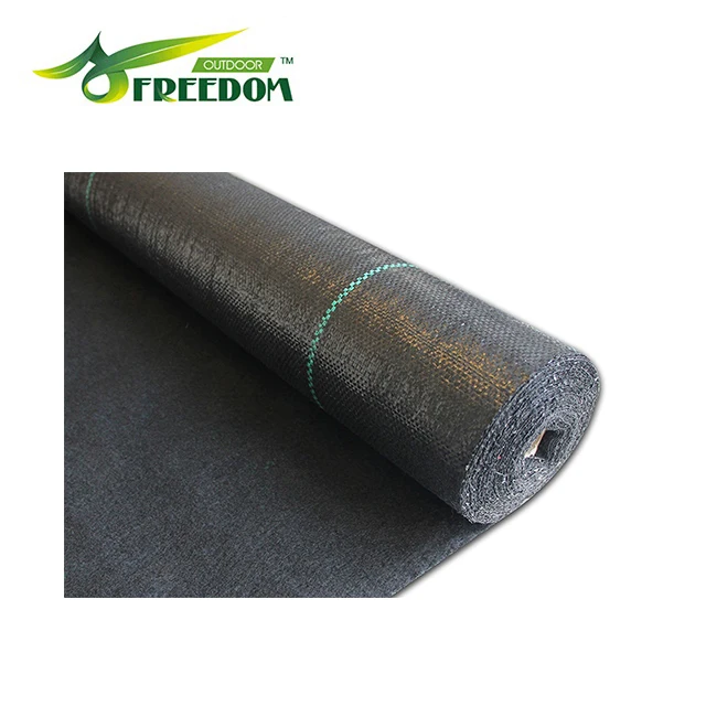 UV stabilised eco-friendly pp woven landscape fabric garden weed control/garden mulch sheet/weed mat