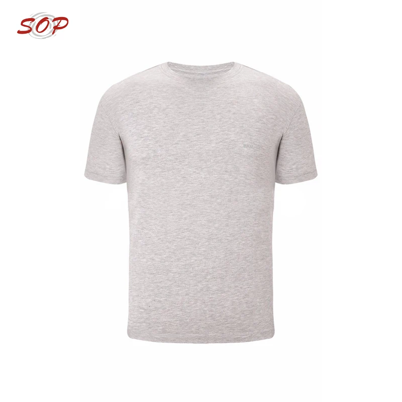 100% Bamboo Yarn Clothes Wholesale Bamboo Shirts Men Bamboo Plain Color Tee Shirt