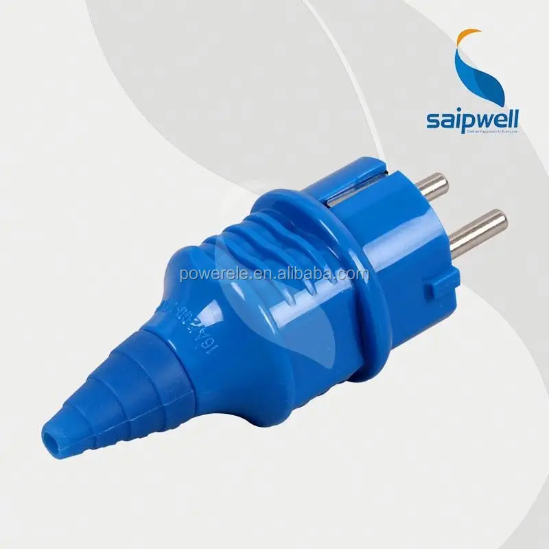 Saip /Saipwell Hot Sale IP44 230V 16A 2 Pin French Type industrial plug 3p e 16a