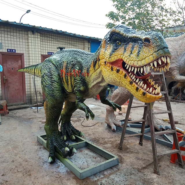 Dino Walk Animatronic Dinosaur Model Life Size Mechanical Simulation Dinosaur For Exhibition