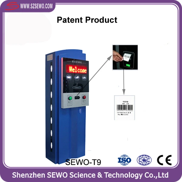 SEWO Barcode Ticket Dispenser Machine for Central Payment Smart Car Parking Management System