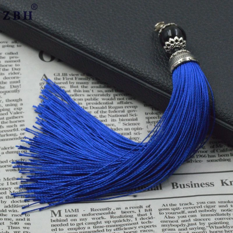 14cm high quality and cheap price multi colors nylon tassel for bag