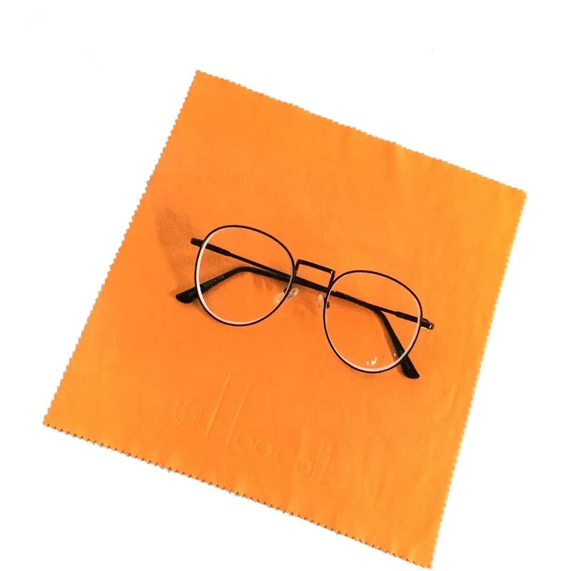 Custom quick dry clean microfibre towel and microfiber glasses cleaning cloth branded