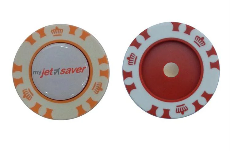 Высокий класс 19 мм индивидуальный металлический мяч для гольфа маркер с логотипом