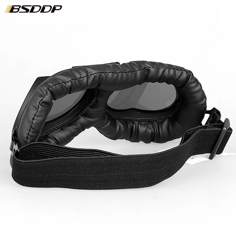 Retro Motorbike Helmet Pilot Goggles Jet Vintage Wwii Pilot Goggles Motorcycle Scooter Glasses UV For Helmet