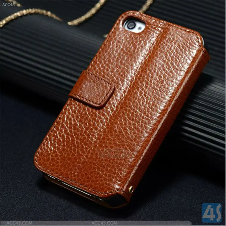 Футляр из натуральной кожи с Window дизайн для iPhone 5 P-IPH5CASE129