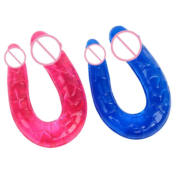 
Skin Safe Material Adult Toy Big Double Anal Dildo for Gay 