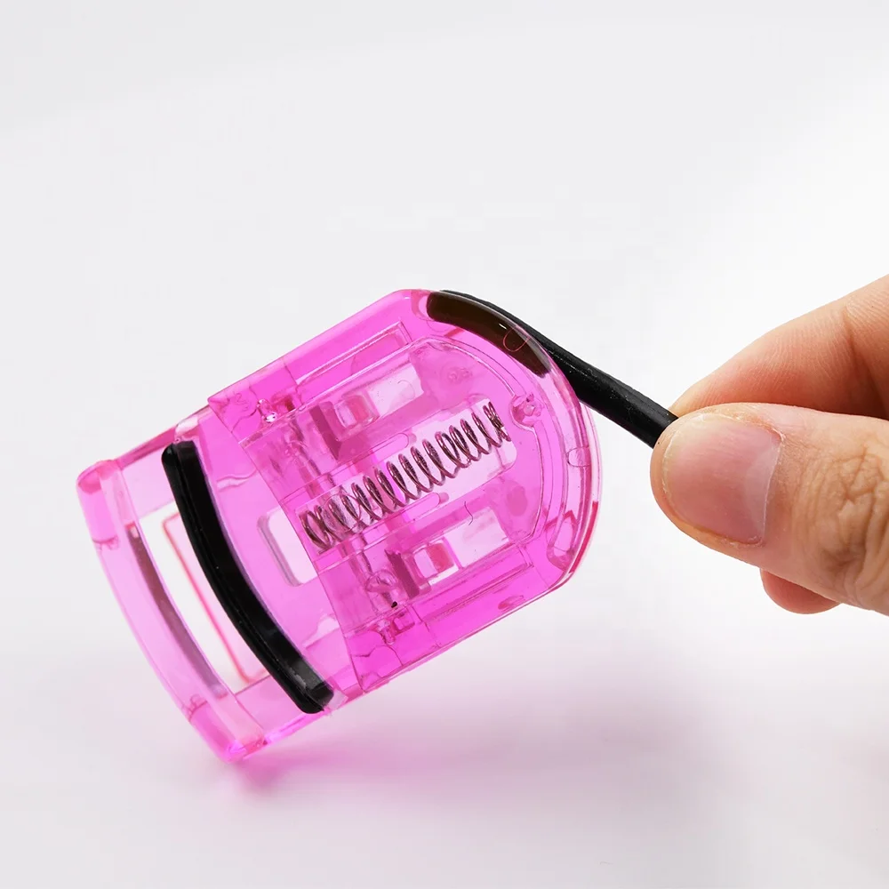 Wholesale Beauty Colorful Makeup Mini Plastic Eyelash Curler