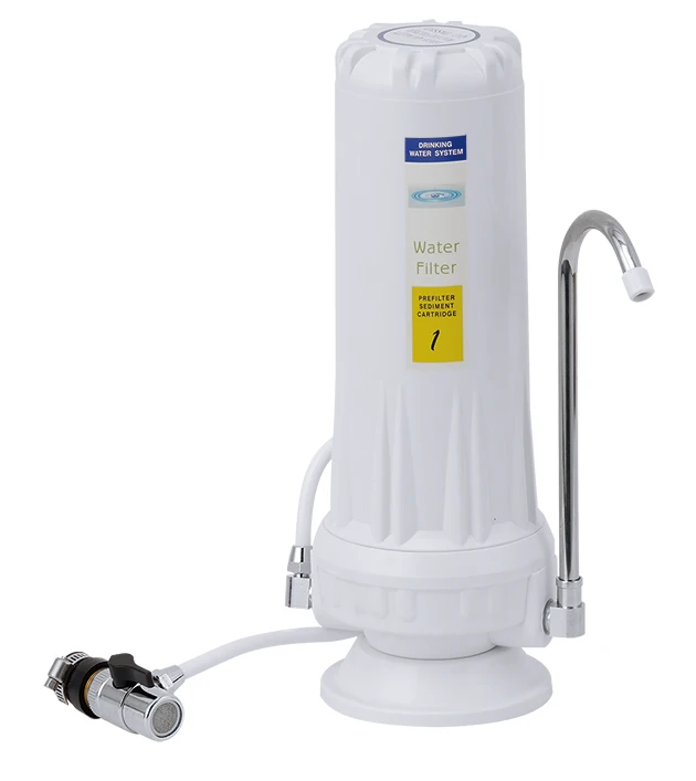 Single Water Filter with double cartridges pp/gac