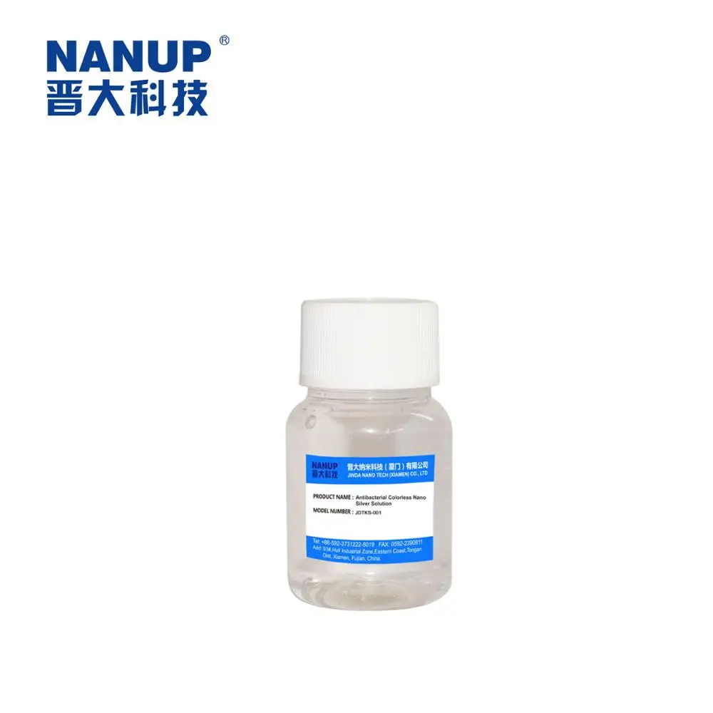 
Aqueous nano silver antibacterial solution for silver ion wound dressing 