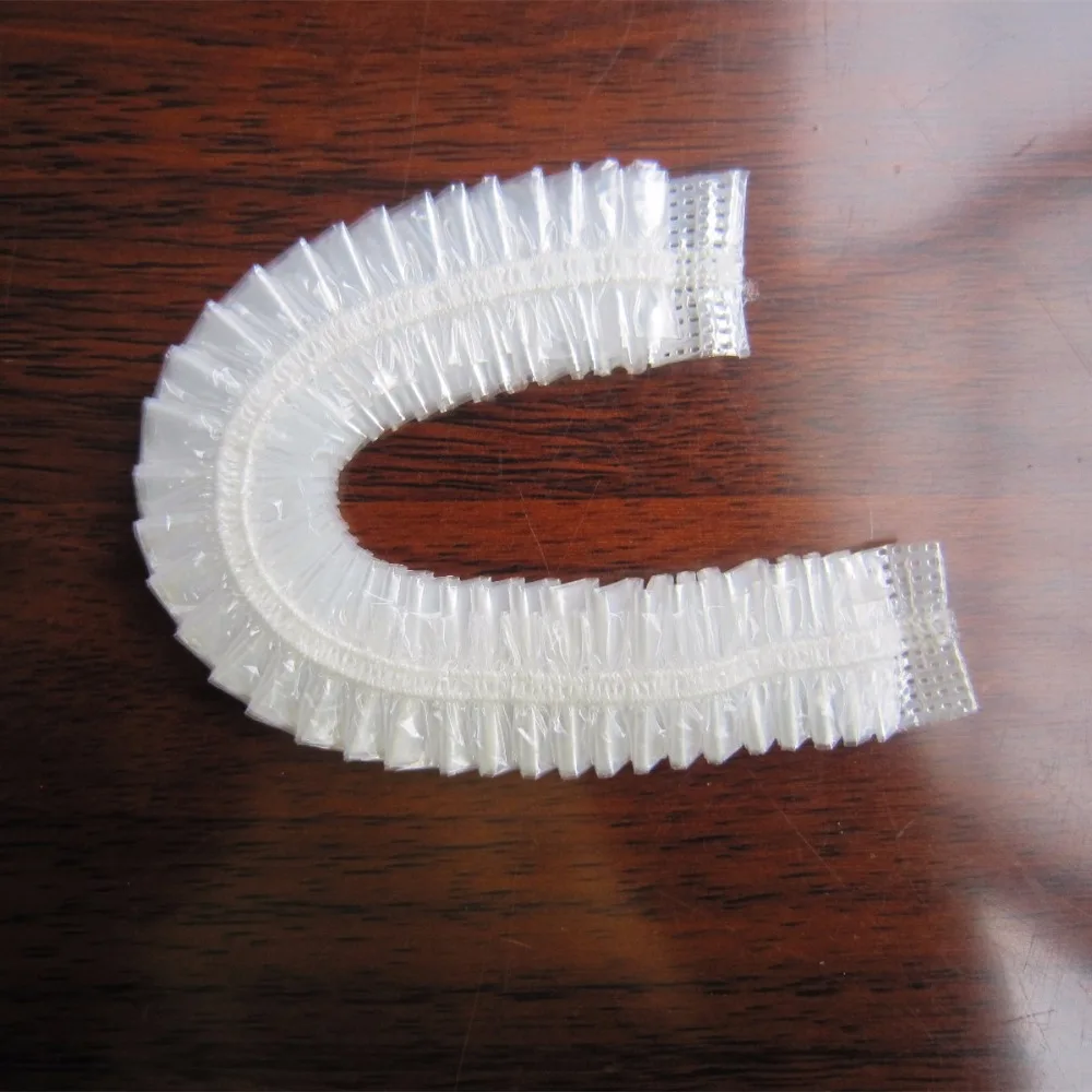 
Disposable plastic PE strip shower cap for hotel 