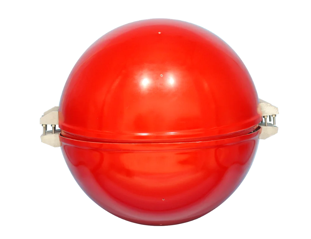 Силовая линия авиационные сигнальные огни на сферах маркер мяча Линия электропередачи