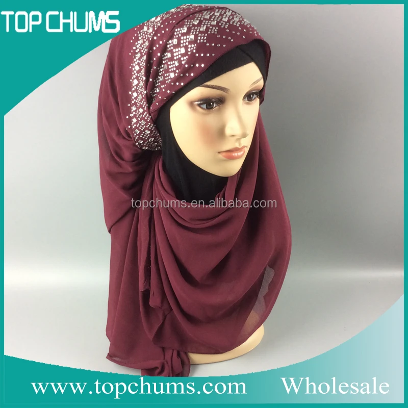 wholesale muslim cap women chiffon saudi kuwaiti hijab