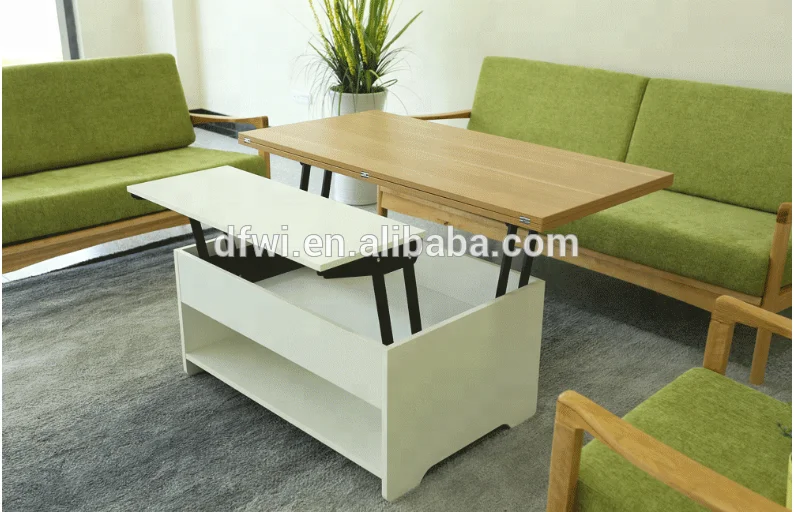 Living room furniture melamine board wooden fold End table coffee table