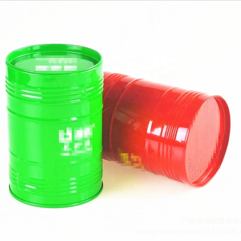 
Oil drum shape metal tin box barrel tin can for tea packing 