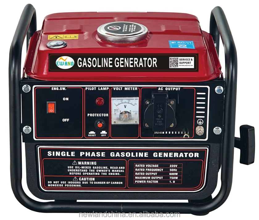 650 Вт Портативный Бензиновый Генератор С Воздушным Охлаждением NL950A