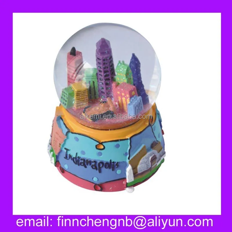 folk art resin europe snow globe,nautical memorial souvenirs snow globes,handicraft resin craft home decoration globe