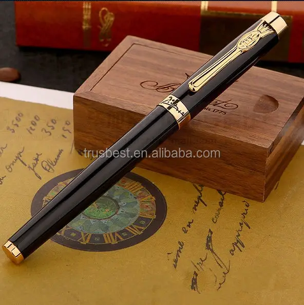 Picasso 933 Fountain Pen/(Pure Black)Gold Clip Iridium Fountain Pen/High Quality Ink Fountain Pen For Students