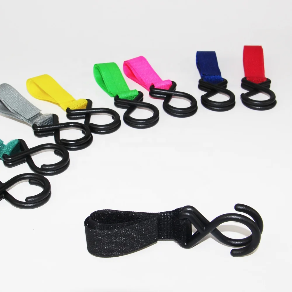 Cheap Universal multipurpose Baby Stroller Accessories premium Buggy Clips pram Hanger plastic diaper bag Cart Hooks wholesale