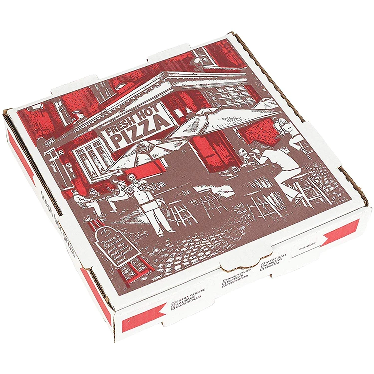 
Wholesale Cheap Custom Logo Heated Hot Pizza Delivery Box For Pizza Delivery 