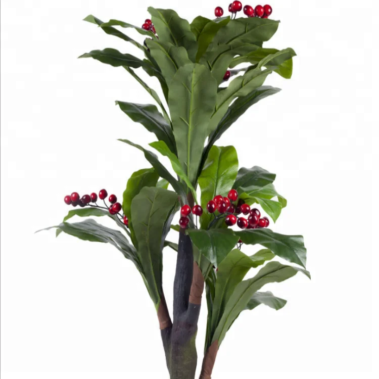 Good Looking Artificial Fruit Tree / High Simulation Cherry Tree For Sale