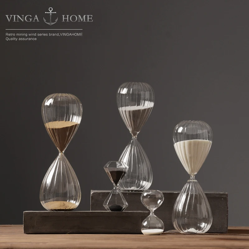 5 minutes 30 minutes creative Glass Hourglass Timer