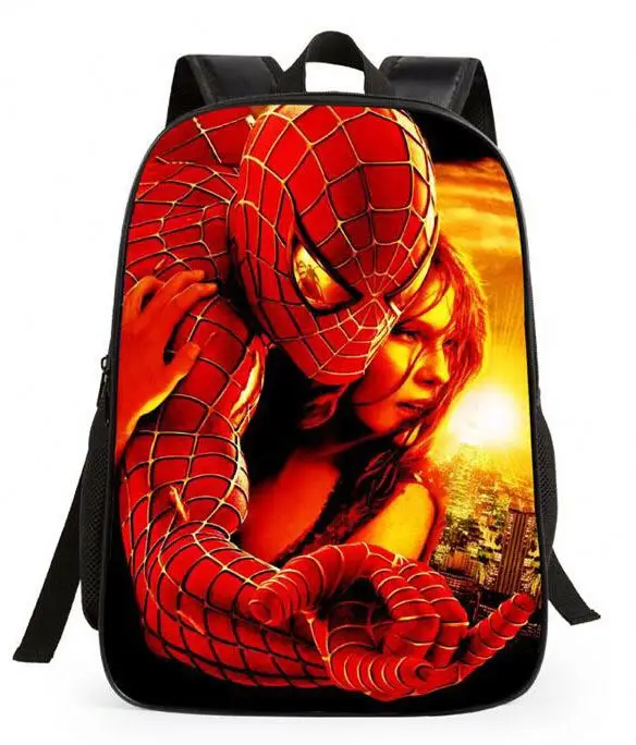 
16 inch Cartoon bags School Bags Kids Bag Spiderman Backpack 