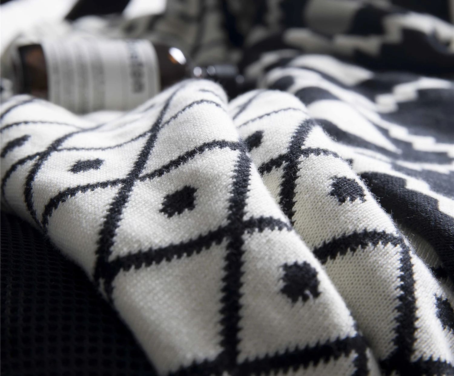 XL Home Decorative Jacquard Baby knitted Adult Sherpa Chunky 100% Cotton Cable Knit Throw Blanket Super Warm Soft Sofa