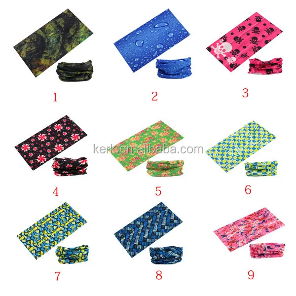 High Quality New Desgin Polyester Outdoor Sports Multifunctional Seamless Headwear Bandana