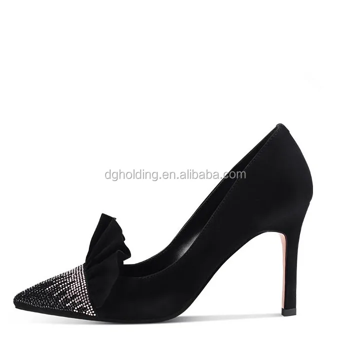 Women Lady High Heels Pointed Toe Suede Stiletto Pumps Sandals Shoes