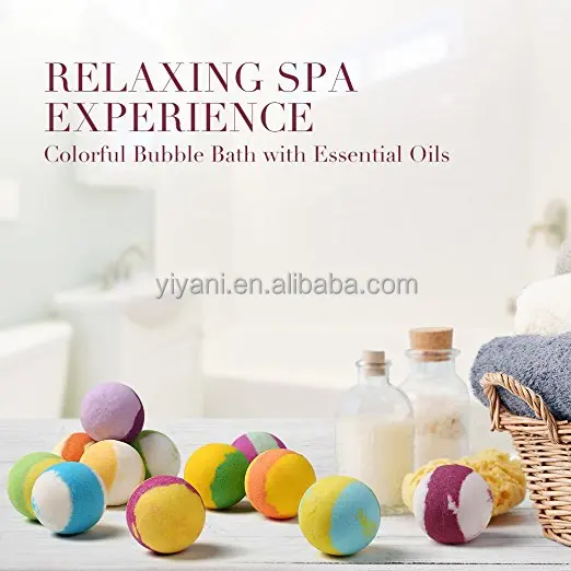 2020 Wholesale Essential Oil Spa Gift Set Fizzy Bath Bombs Set