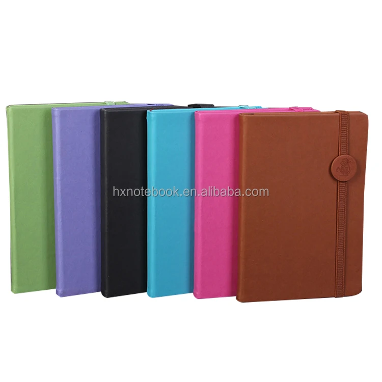 
new School stationery set hardcover custom notebook with elastic band pen gift box pu leather Journal organizer weekly planner 