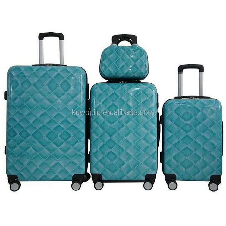
5 pcs set wheeled travel plastic abs pc luggage box 